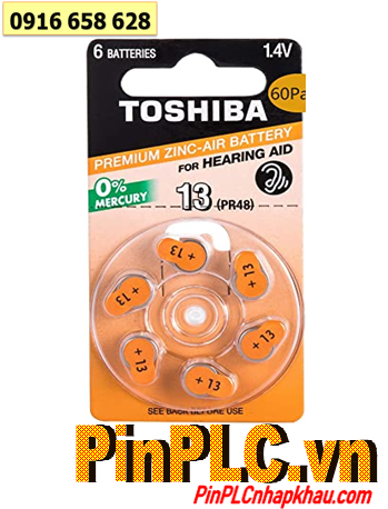 Toshiba ZA13 _Pin số 13; Pin máy trợ thính Toshiba ZA13 _Pin số 13; Pin máy điếc Toshiba ZA13 _Pin số 13